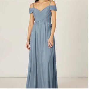 Azazie Aja Dress in Dusty Blue